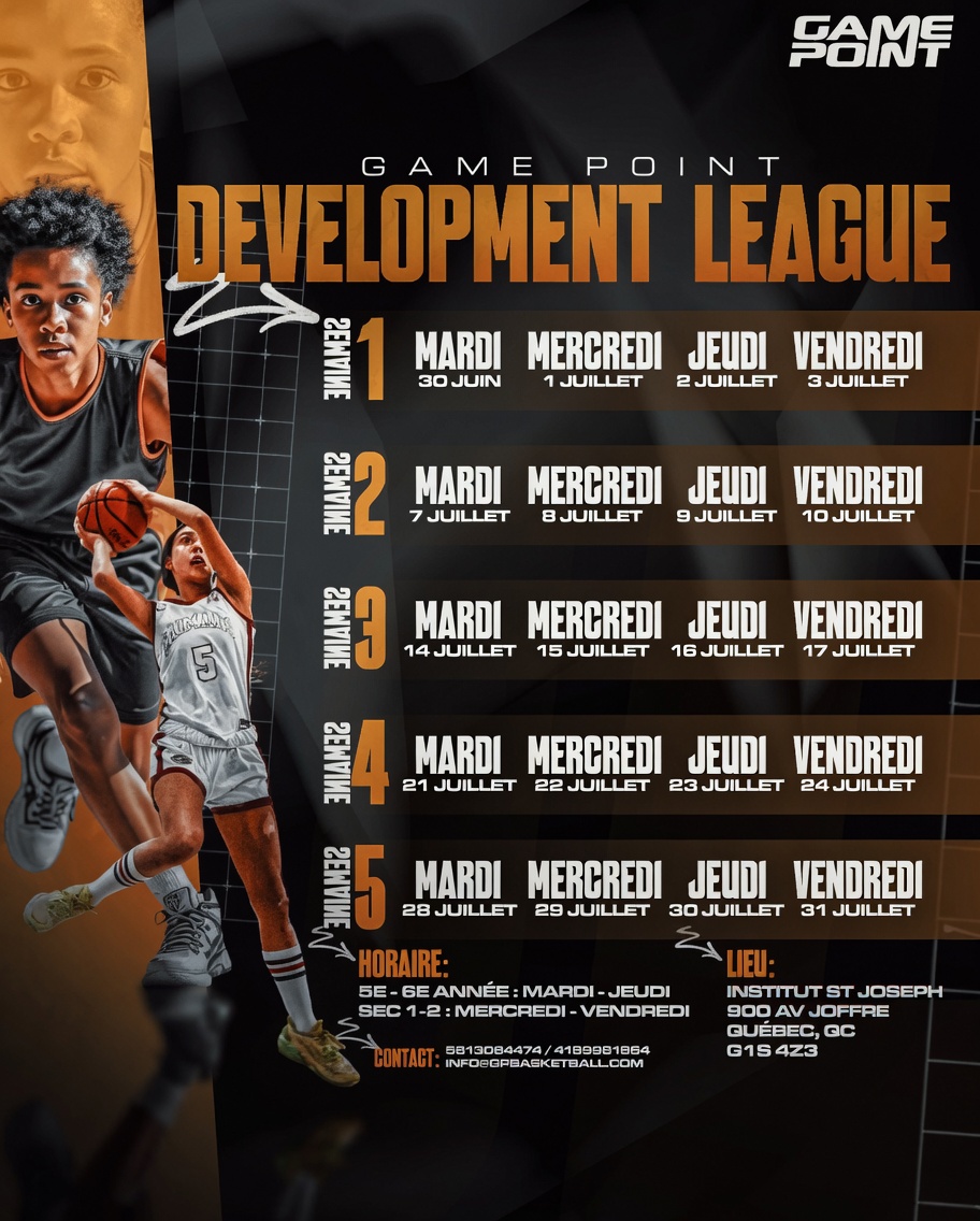 Ligue de basketball — Game Point Development League 2026